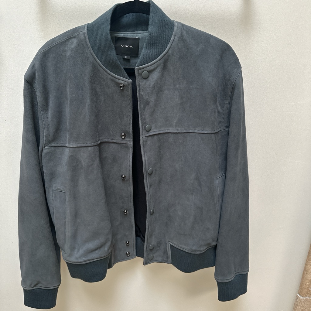 Nwt Men’s Vince Suede Leather Jacket Size Small